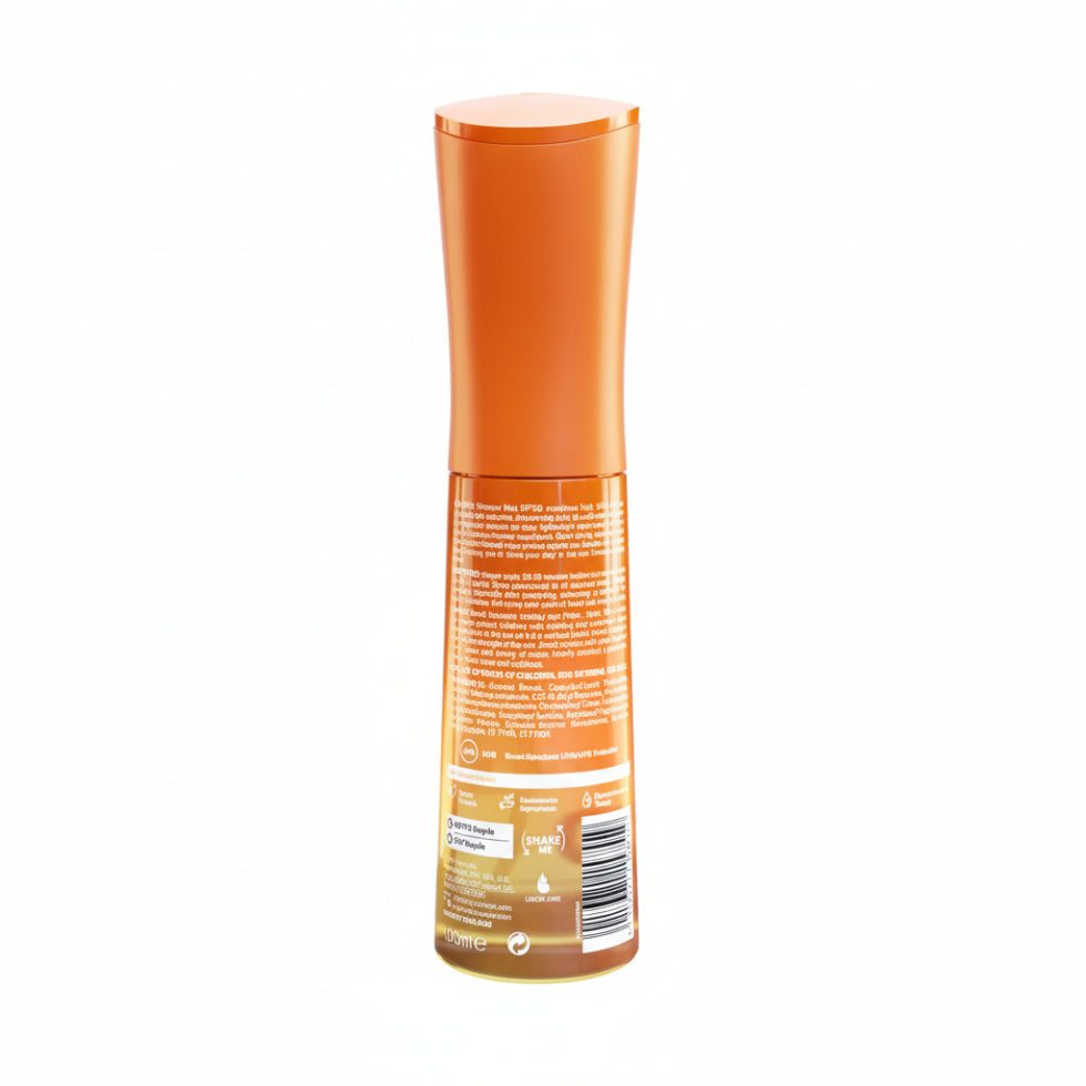 Calypso shimmer mist SPF 30 spray for glowing skin and lightweight sun protection