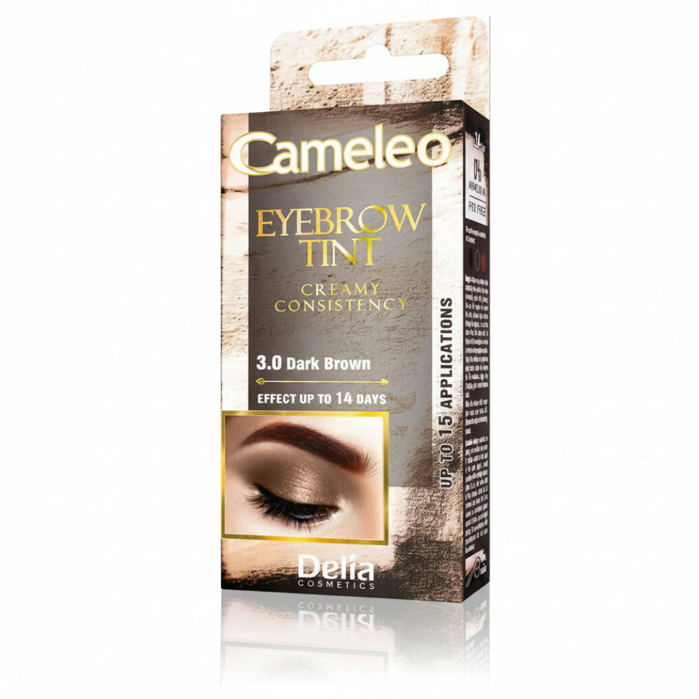 cameleo eyebrow tint cream 3.0 dark brown long lasting natural brow color smooth formula