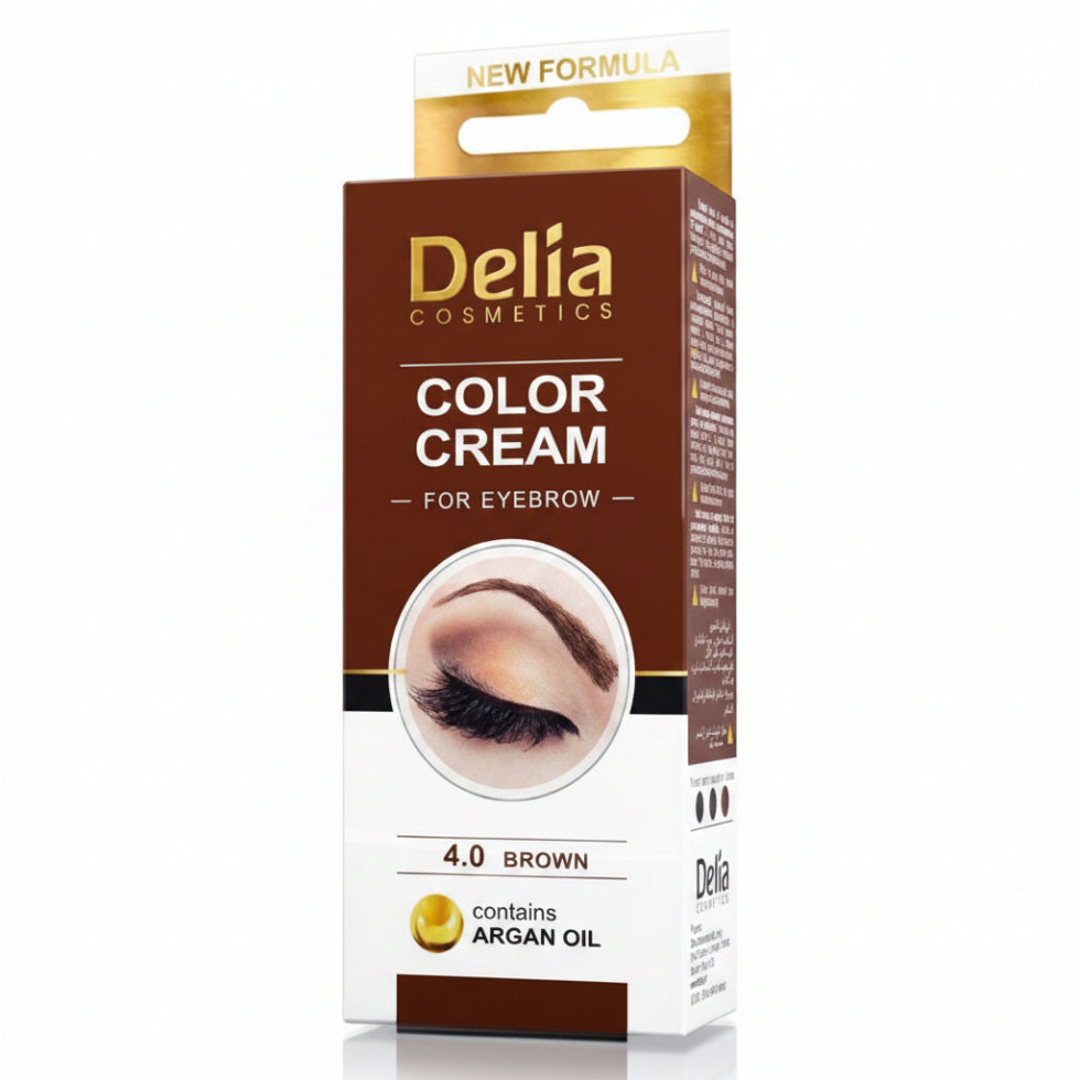 cameleo eyebrow tint cream 4.0 brown long lasting natural brow color smooth formula