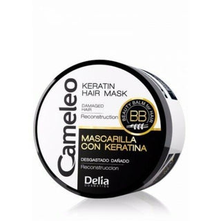 Cameleo keratin hair mask 200ml deep repair treatment for frizz control smooth soft shiny hair