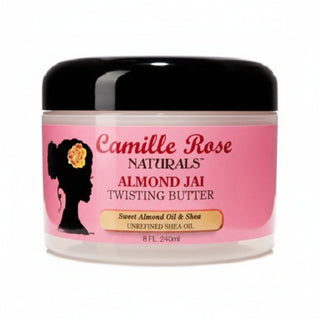 camille rose almond jai twisting butter 240ml rich moisturizing styling butter for soft defined frizz free and healthy curly textured hair twist out and braid out care