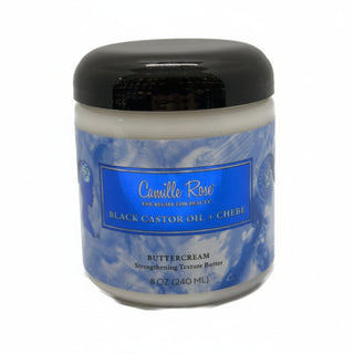 camille rose black castor oil and chebe butter cream 240ml moisturizing strengthening curl cream for soft shiny healthy curly textured hair care