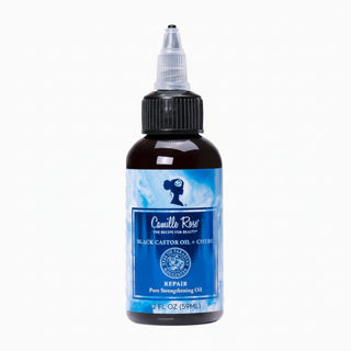 camille rose black castor oil and chebe repair pure strengthening oil 59ml nourishing hair and scalp treatment for soft shiny healthy curly textured hair care
