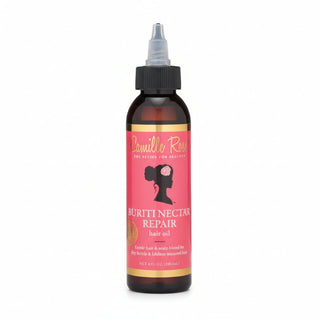camille rose buriti nectar repair hair oil 118ml strengthening moisturizing hair and scalp treatment for soft shiny healthy and repaired dry damaged curly textured hair