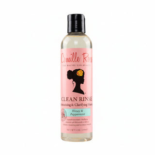 camille rose clean rinse moisturizing and clarifying shampoo 240ml gentle scalp cleansing shampoo for removing buildup and refreshing healthy soft and shiny hair care
