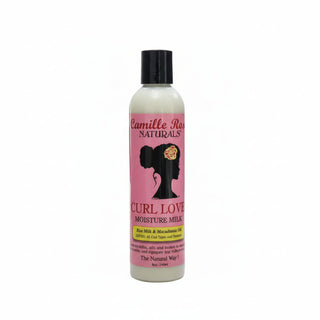 camille rose curl love moisture milk 240ml leave in conditioner for soft shiny hydrated and frizz free healthy curly textured hair care