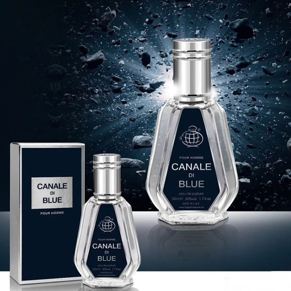Canale Di Blue Pour Homme EDP 50ml Fragrance World fresh citrus woody masculine perfume long lasting

