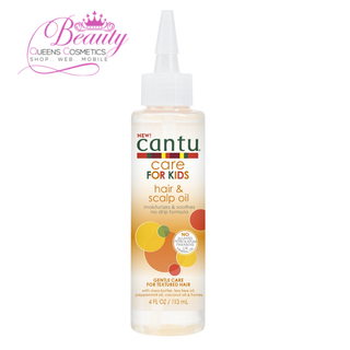 Cantu Care for Kids Hair & Scalp Oil 4oz | Moisturize & Nourish Gentle Curls