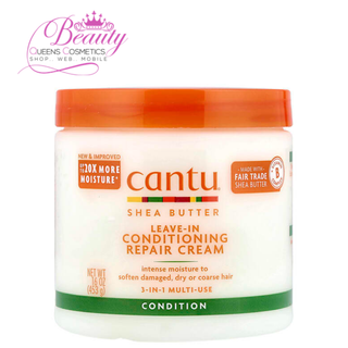 Cantu Shea Butter Leave-In Conditioning Repair Cream 16oz | Damaged, Dry Hair