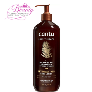 Cantu Skin Therapy Hydrating Coconut Oil Body Lotion 473ml | 24-Hour Moisture