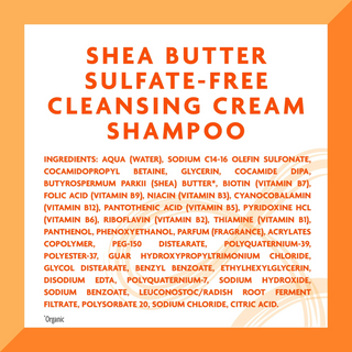 Cantu Shea Butter Sulfate-Free Cleansing Cream Shampoo 13.5oz & 25oz | Wash Day Essential