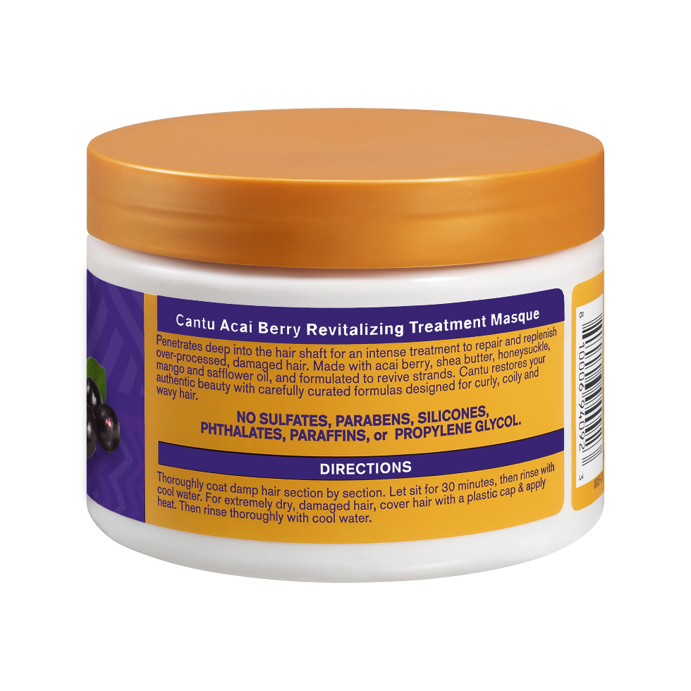 cantu acai berry revitalizing treatment masque 340g hair repair hydration mask