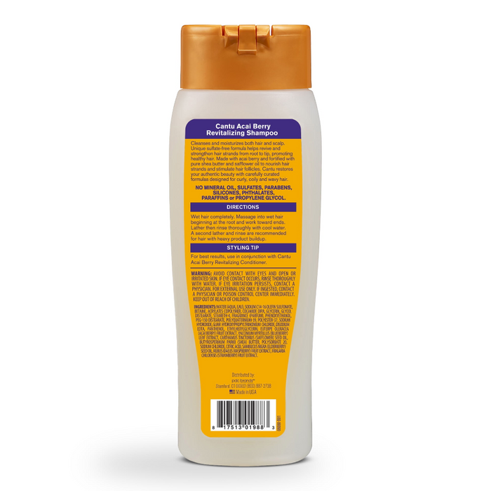 Cantu Acai Berry Sulfate-Free Shampoo 400ml | Strengthen & Moisturize Hair