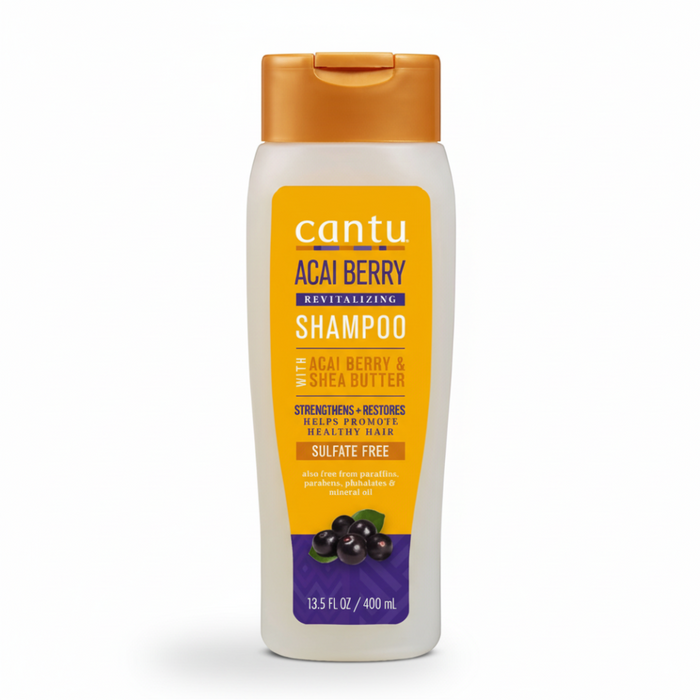 Cantu Acai Berry Sulfate-Free Shampoo 400ml | Strengthen & Moisturize Hair