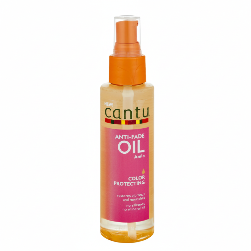 cantu anti fade amla color protecting oil 4oz UV shield shine hair care