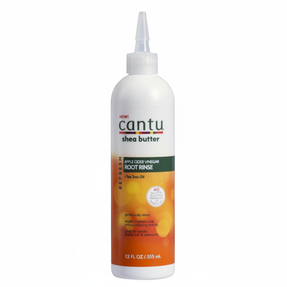 cantu apple cider vinegar root rinse 12oz tea tree oil scalp detox hair care