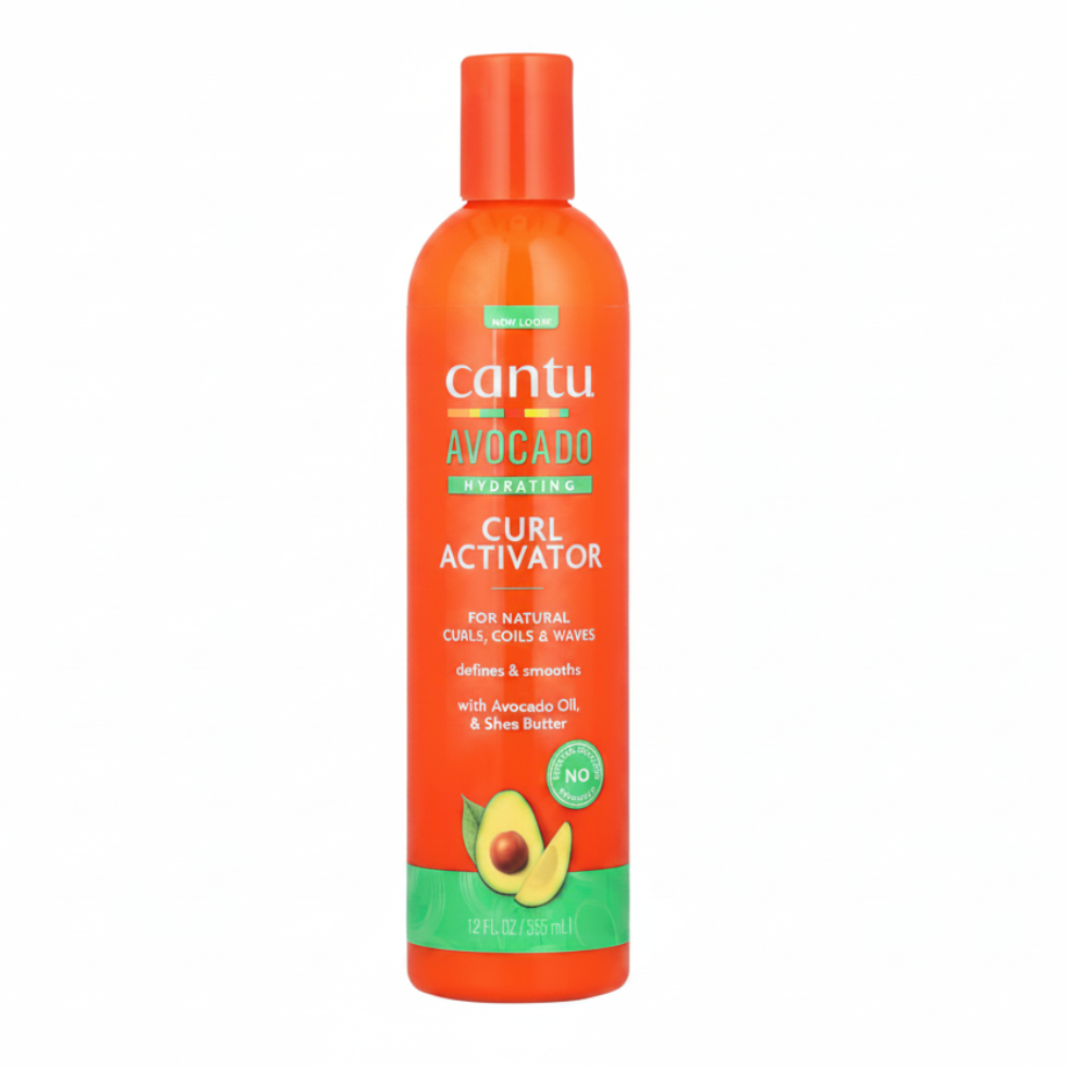 cantu avocado hydrating curl activator 12oz silicone free curl definer cream