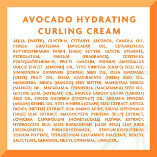 cantu avocado hydrating curling cream 12oz define moisturize curls cream
