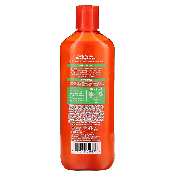 Cantu Avocado Shampooing Hydratant Sulfate - Gratuit 400 ml - 13,5 oz