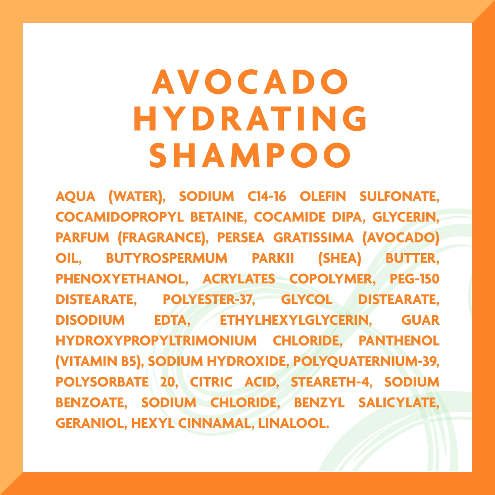 cantu avocado hydrating shampoo 13.5oz sulfate free moisture cleanse hair care shampoo