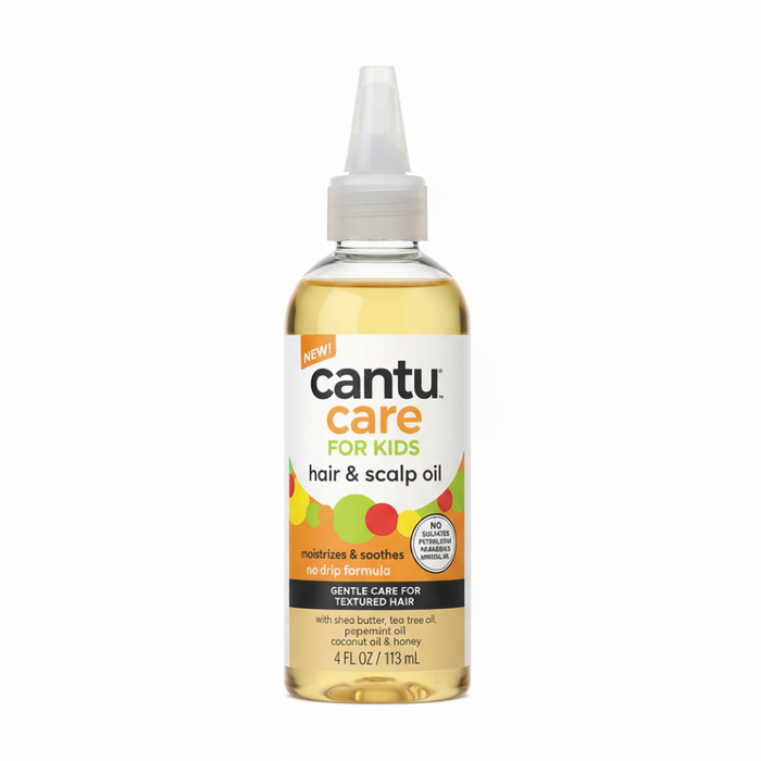 Cantu Care for Kids Hair & Scalp Oil 4oz | Moisturize & Nourish Curls