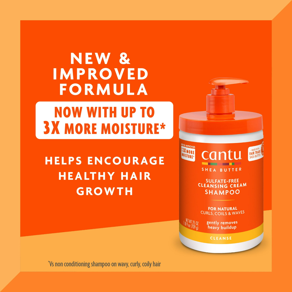 cantu sulfate free cleansing cream shampoo 25oz wash day essential large size hair care