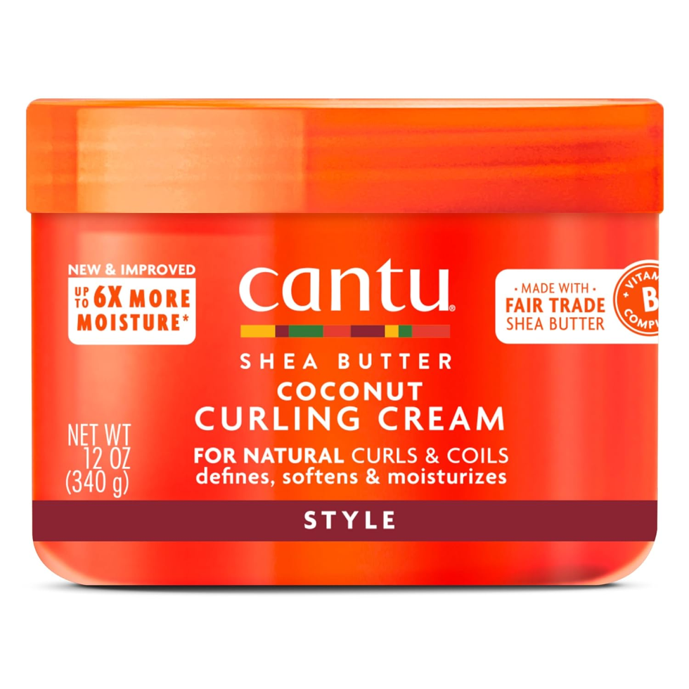 cantu shea butter coconut curling cream 12oz define moisturize curls cream