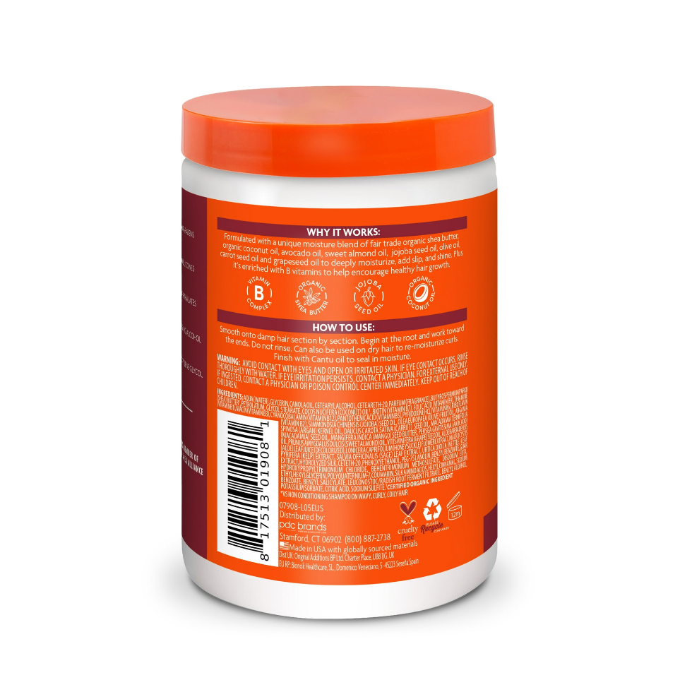cantu shea butter coconut curling cream 25oz define moisturize curls cream