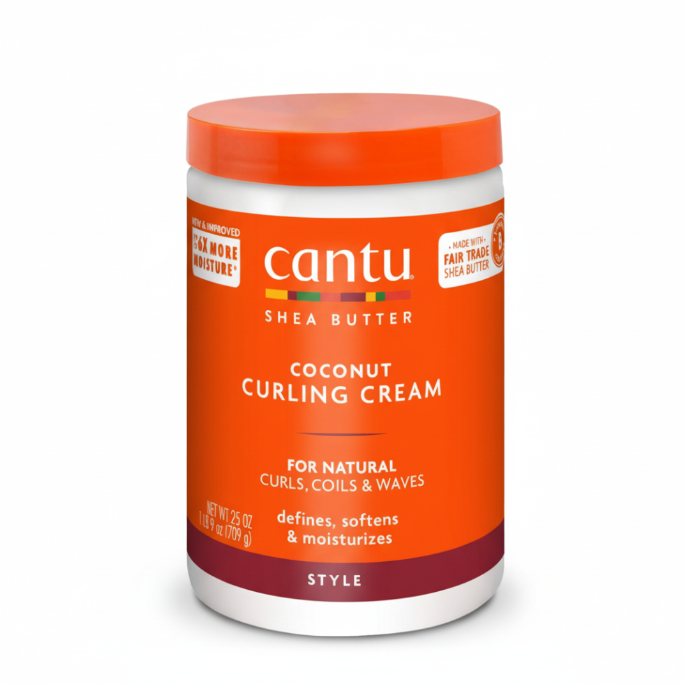 cantu shea butter coconut curling cream 25oz define moisturize curls cream