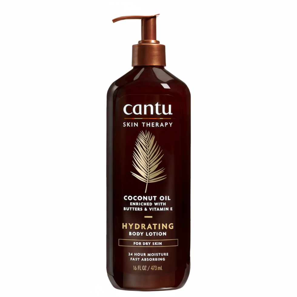 cantu coconut oil body lotion 473ml hydrating skin therapy 24 hour moisture