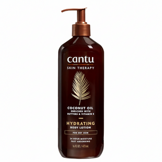 cantu coconut oil body lotion 473ml hydrating skin therapy 24 hour moisture