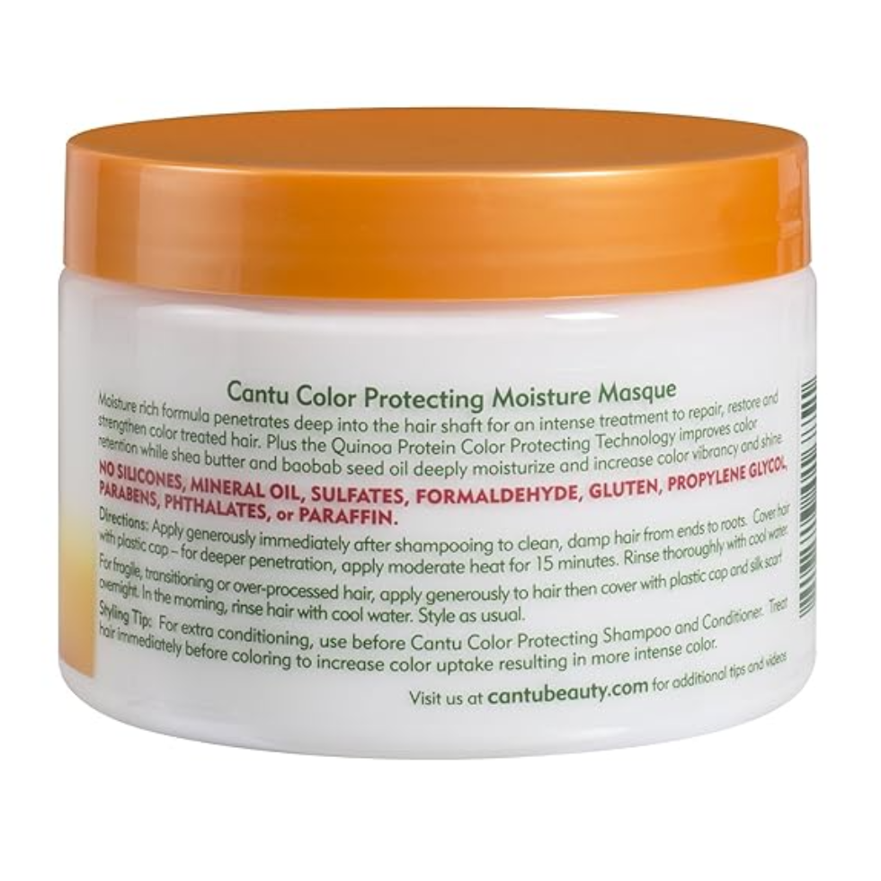 cantu color protecting moisture masque 12oz quinoa protech hair mask color care
