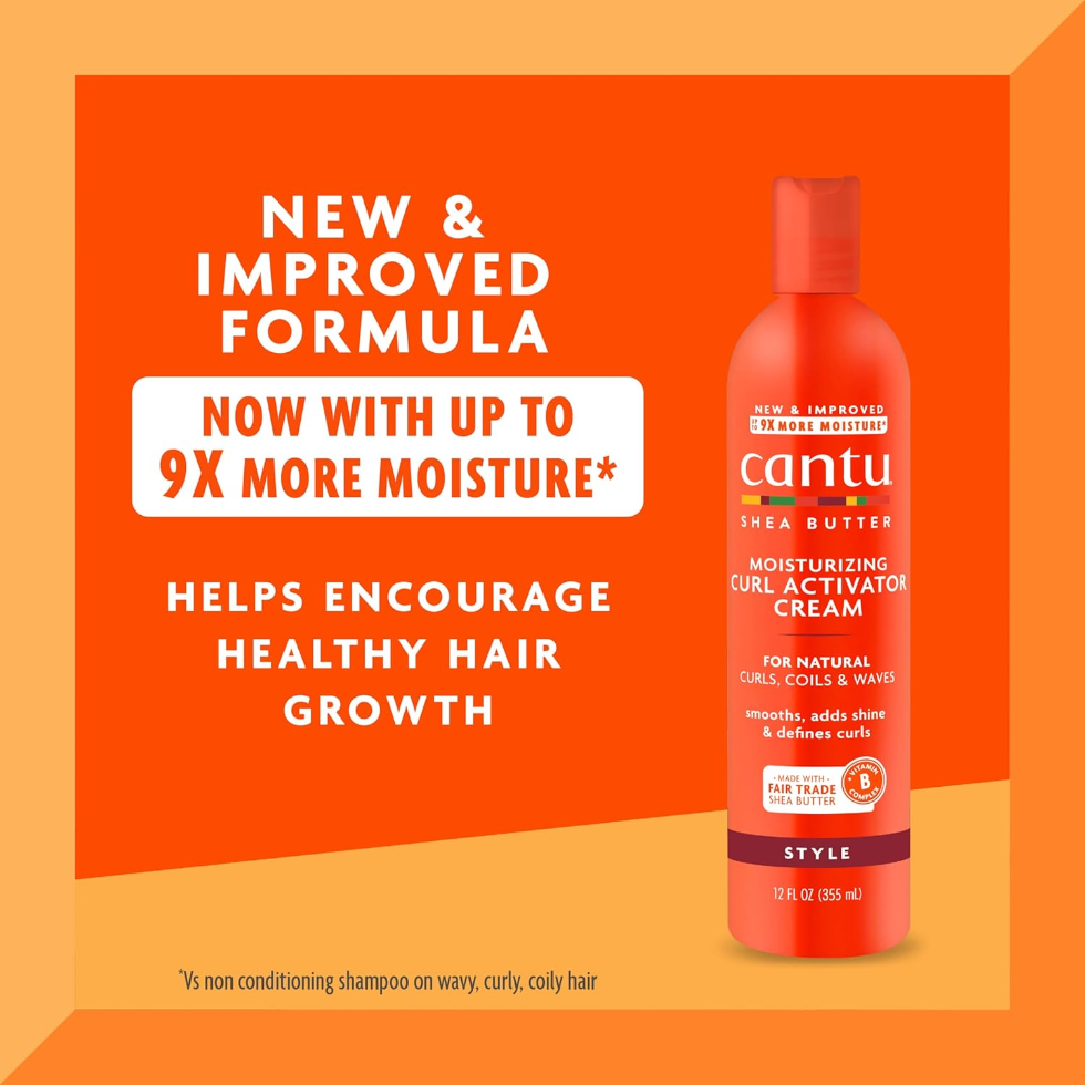 cantu curl activator cream 12oz moisturize define curls natural hair care