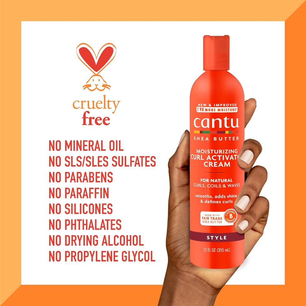 cantu curl activator cream 12oz moisturize define curls natural hair care