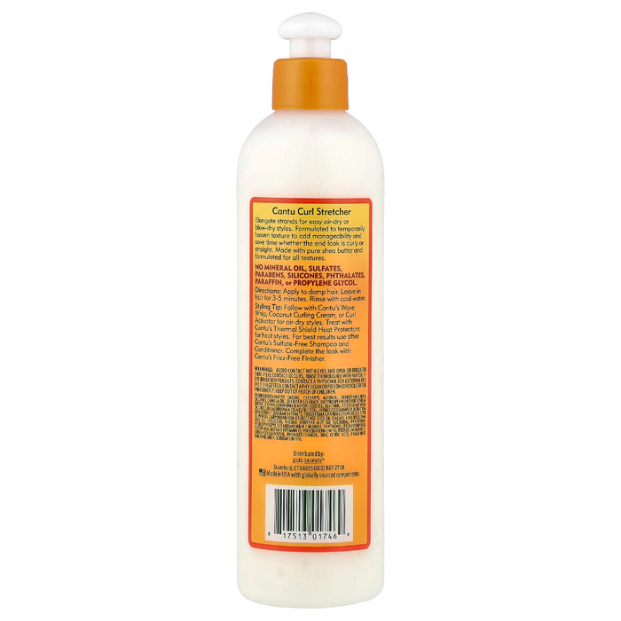 cantu curl stretcher cream rinse 10oz elongate curls minimize shrinkage hair care