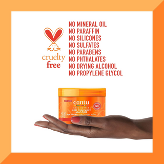 cantu deep treatment masque 12oz restore strengthen curls coils waves hair care