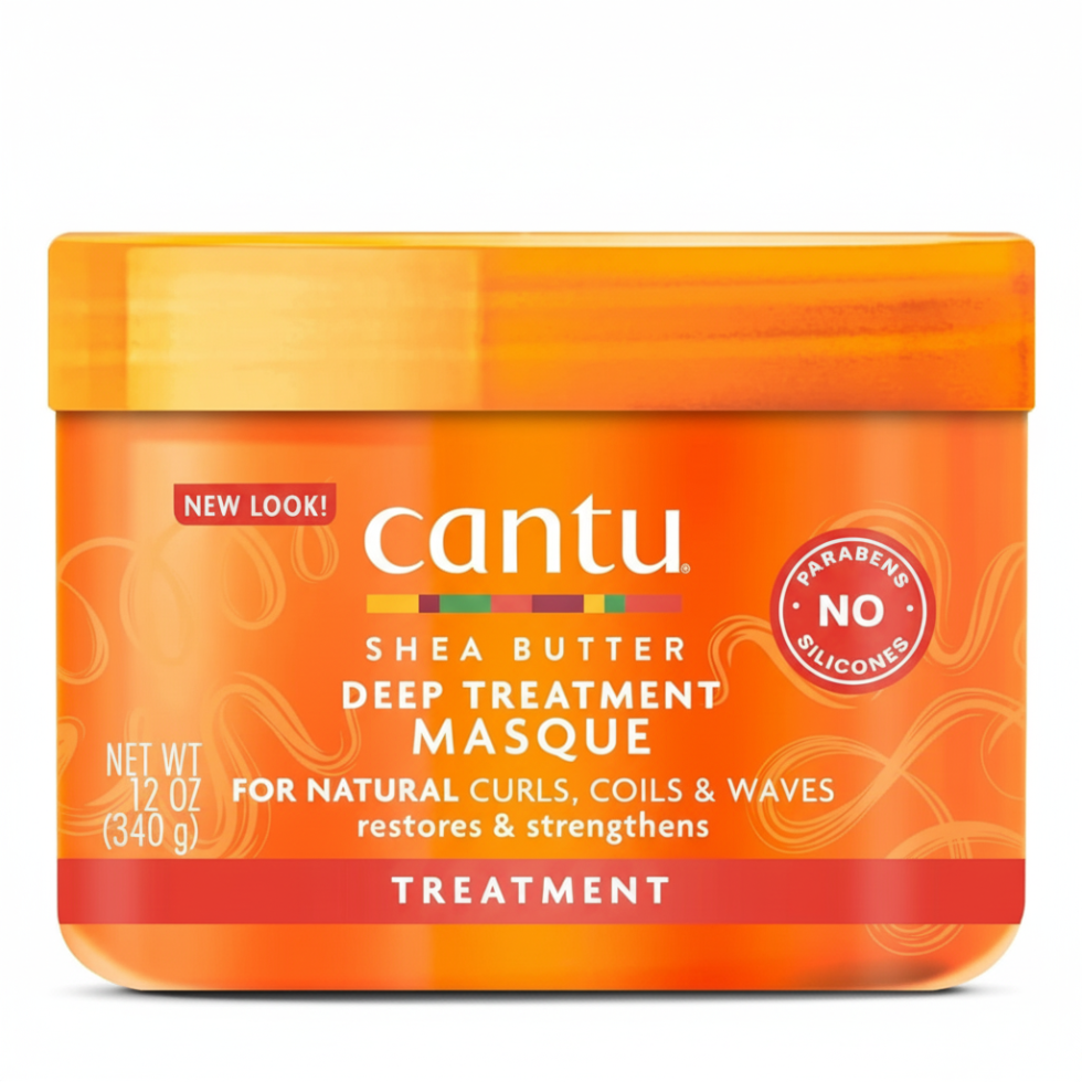 cantu deep treatment masque 12oz restore strengthen curls coils waves hair care