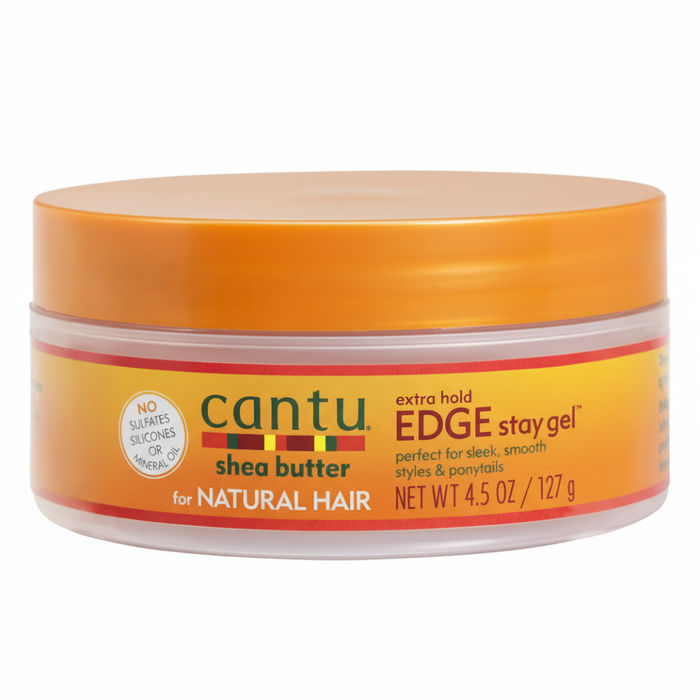 Cantu Edge Stay Gel 4.5oz | Extra Hold Sleek Edges & Ponytails
