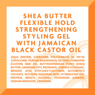 cantu flexible hold styling gel jamaican black castor oil 18.5oz curl defining gel