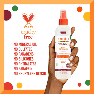 cantu for kids curl refresher 8oz moisturizing curl redefining spray