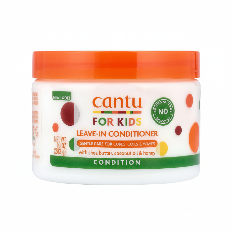 cantu for kids leave in conditioner 10oz gentle care curls coils waves