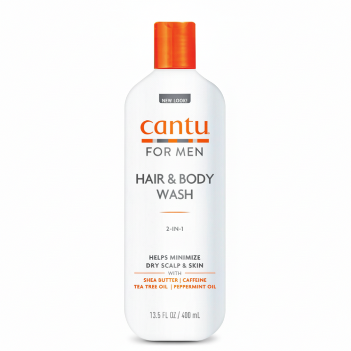 cantu for men hair body wash 2 in 1 13.5oz shea butter tea tree cleansing wash