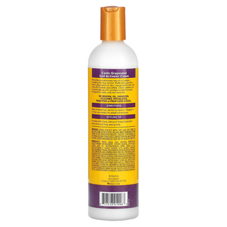 cantu grapeseed strengthening curl activator 355ml silicone free curl definition cream