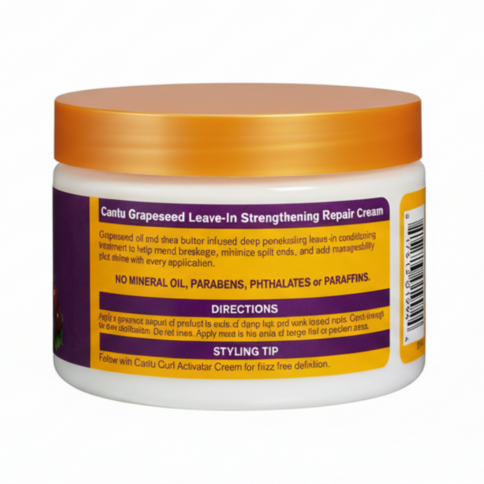 Cantu Grapeseed Repair Leave-In 12oz | Strengthen & Hydrate Damaged Hair