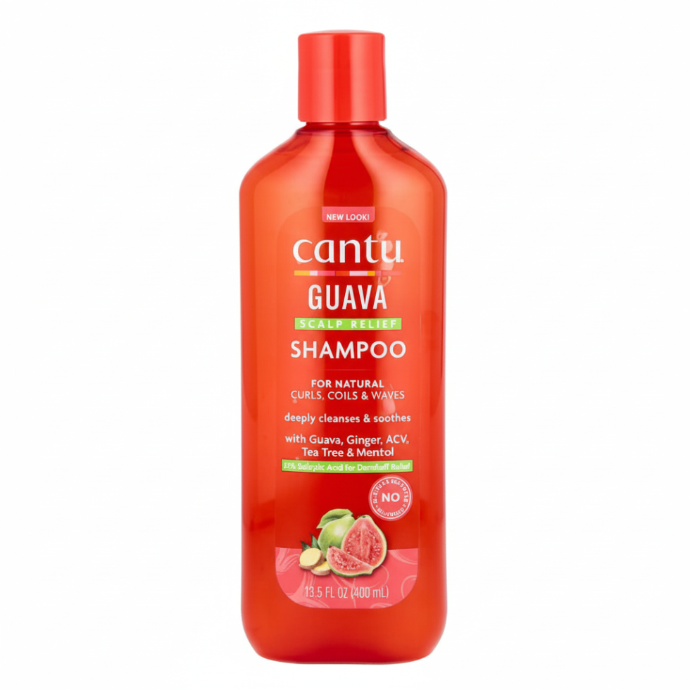 cantu guava scalp relief shampoo 13.5oz anti dandruff itch control hair care shampoo