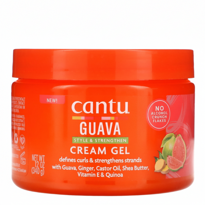 cantu guava style strengthen cream gel 340g curl defining strengthening hair gel