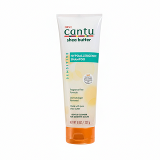 cantu shea butter hypoallergenic shampoo 8oz fragrance free gentle cleanse hair care