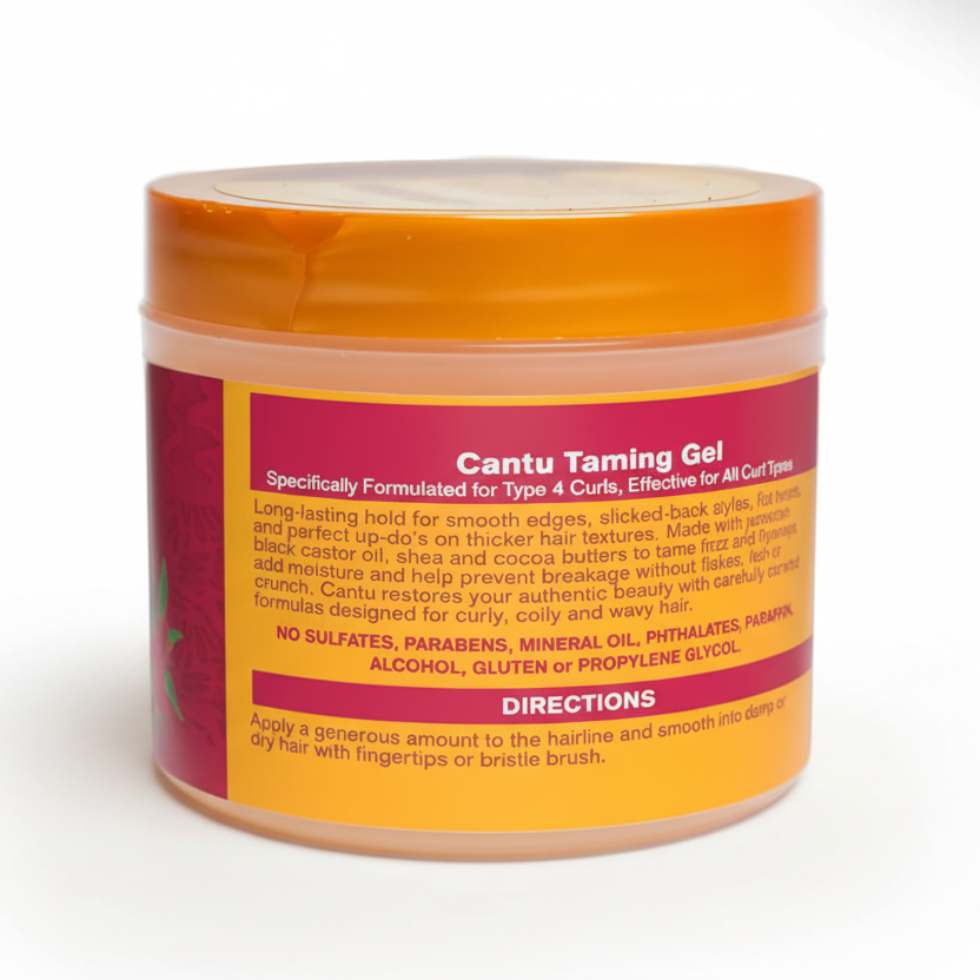 cantu jamaican black castor oil taming gel 4oz edge control frizz free curls