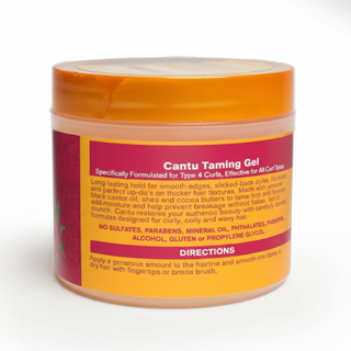 cantu jamaican black castor oil taming gel 4oz edge control frizz free curls