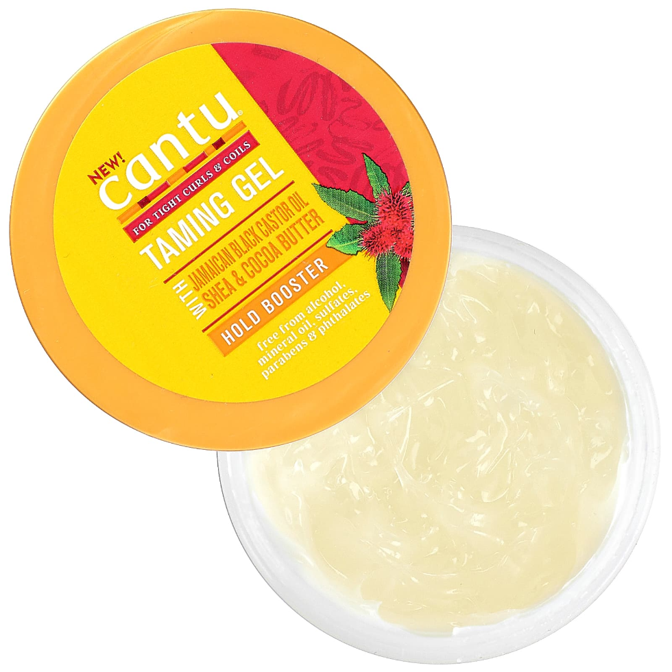 cantu jamaican black castor oil taming gel 4oz edge control frizz free curls